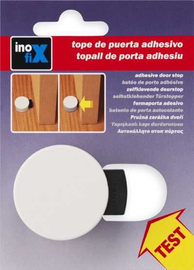 Tope amortiguador adhesivo / blanco