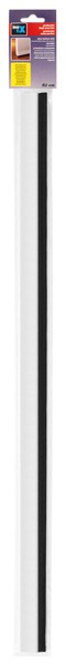Burlete para puerta adhesivo 820 mm con cepillo / blanco