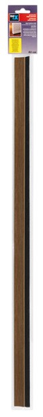 Burlete para puerta adhesivo 820 mm con cepillo / madera clara