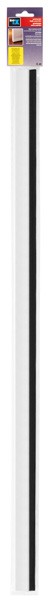 Burlete para puerta adhesivo 1000 mm con cepillo / blanco