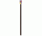 Burlete para puerta adhesivo 1000 mm con cepillo / madera oscura