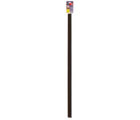 Burlete para puerta adhesivo 1000 mm con cepillo / madera oscura