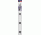 Colgador haya 4 pomos / blanco