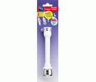 Aireador con tubo flexible con abrazadera / cromo-blanco