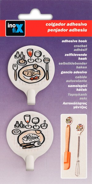 Colgador adhesivo circular decorado / mesa