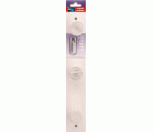 Colgador fresno 3 pomos con textura / blanco