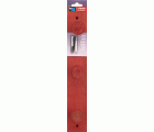 Colgador fresno 3 pomos con textura / rojo