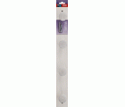 Colgador fresno 4 pomos con textura / blanco