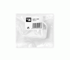 Colgador de acero individual / blanco