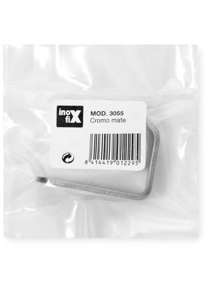 Colgador de acero individual / cromo mate