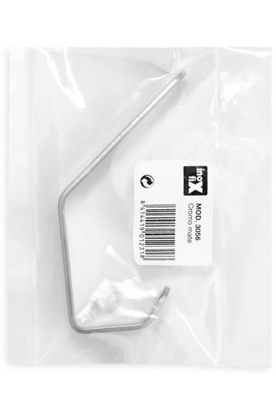 Colgador de acero doble / cromo mate