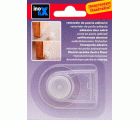 Tope y retenedor pinza adhesivos para puerta / transparente