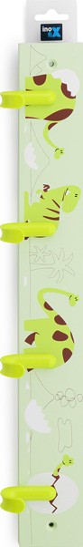 Colgador múltiple infantil / Dino verde
