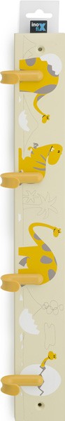 Colgador múltiple infantil / Dino amarillo