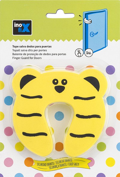 Tope salva dedos para puertas / amarillo