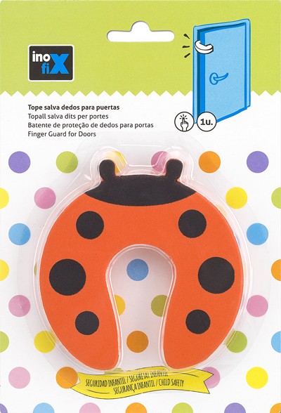Tope salva dedos para puertas / rojo