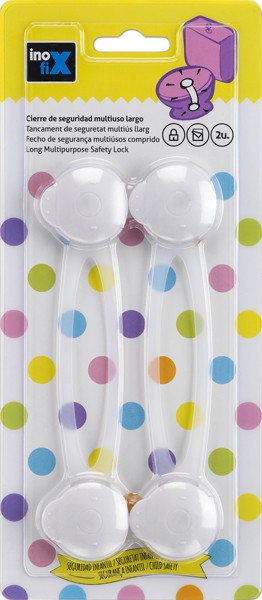 Cierre seguridad multiuso largo / blanco