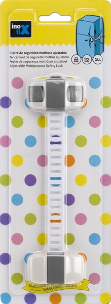 Cierre seguridad multiuso ajustable / blanco