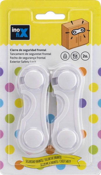 Cierre seguridad frontal / blanco