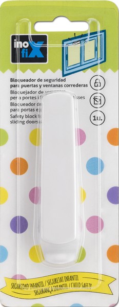 Bloqueador puerta o ventana corredera / blanco