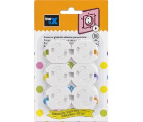 Protector giratorio adhesivo para enchufe / blanco