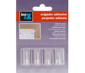 Colgador adhesivo visillos / transparente