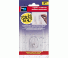 Colgador adherente reutilizable base 60x47 mm. / transparente