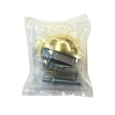 Tope de puerta metálico con tornillo / dorado