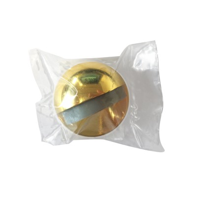 Tope de puerta metálico adhesivo / dorado