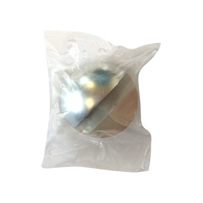 Tope de puerta metálico adhesivo / cromo mate