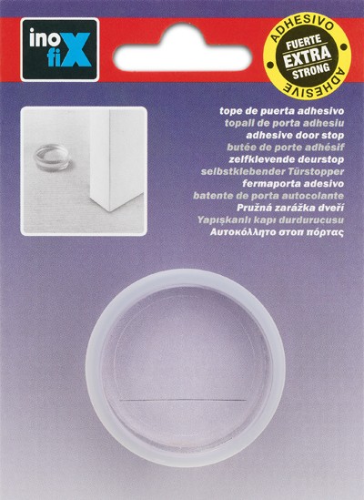 Tope cilíndrico adhesivo extra fuerte / transparente