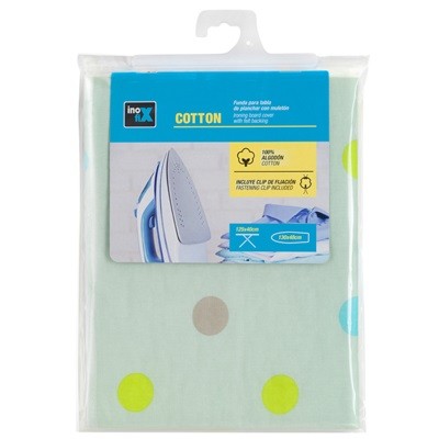 Funda plancha COTTON 130x48cm. / topos