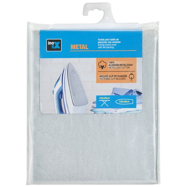 Funda plancha METAL 130x48cm. / metalizado