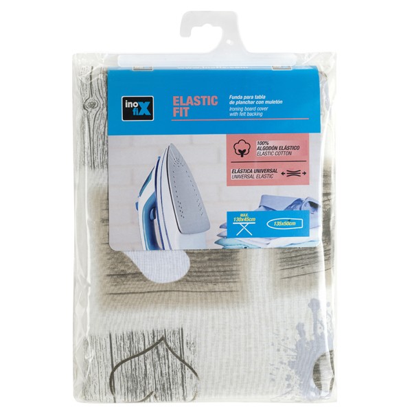 Funda plancha ELASTIC FIT 135x50cm. / corazones