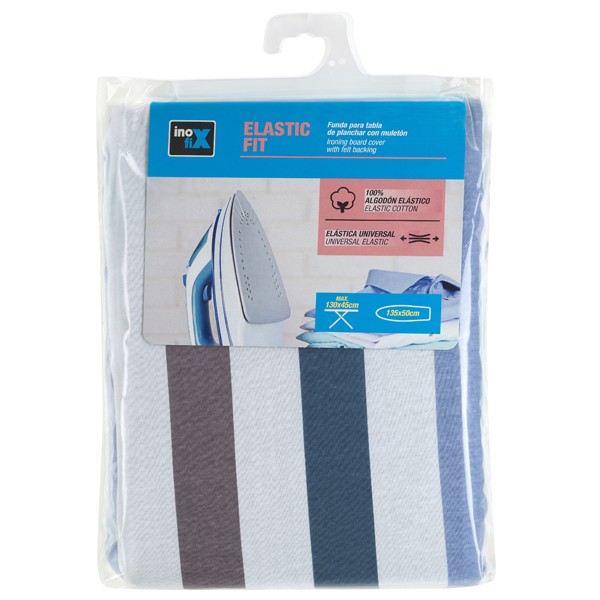 Funda plancha ELASTIC FIT 135x50cm. / rayas