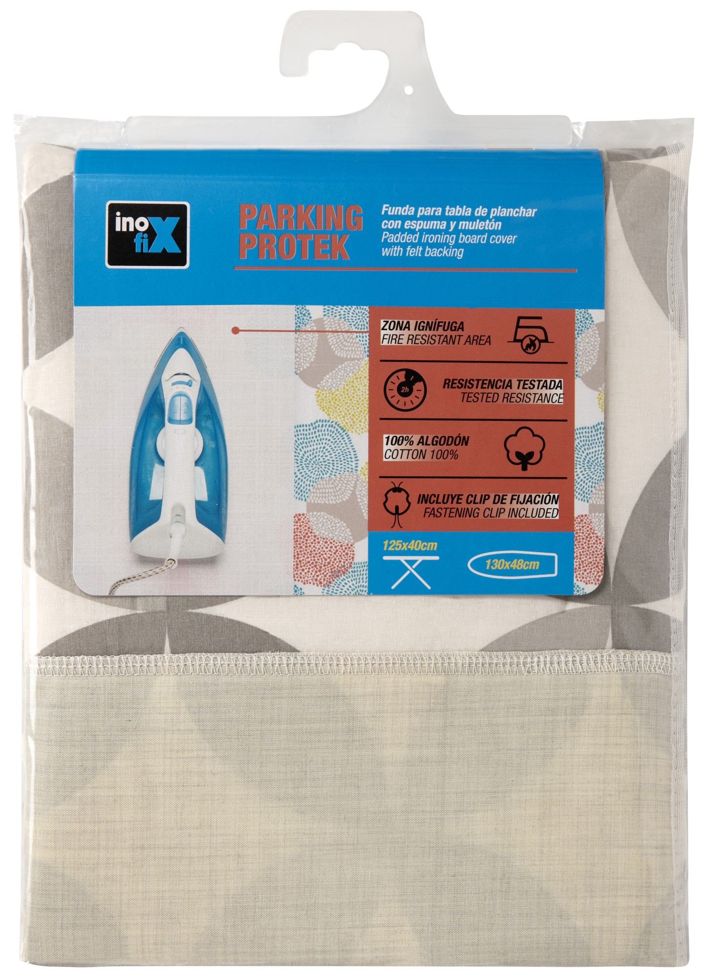 Funda plancha PARKING PROTEK 130x48cm. / círculos