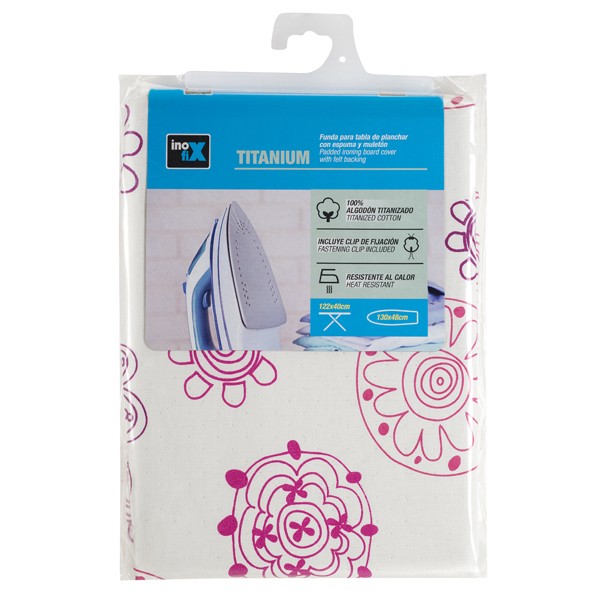 Funda plancha TITANIUM 130x48cm. / flores