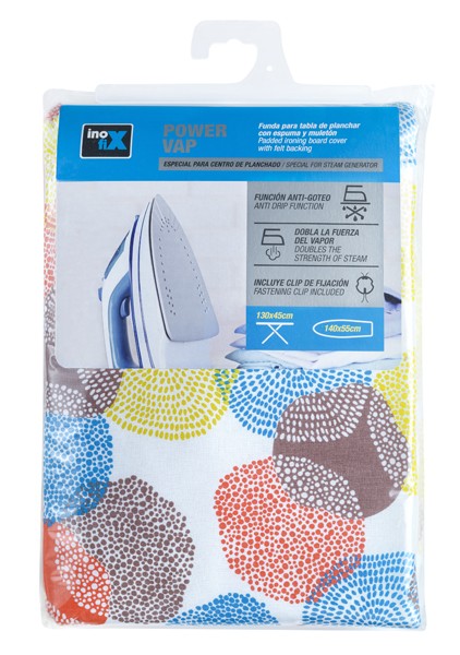 Funda plancha POWER VAP 130x48cm. / círculos