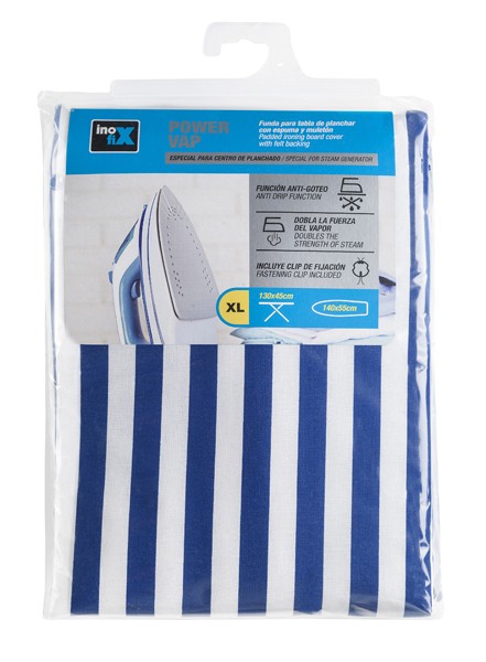 Funda plancha POWER VAP 140x55cm. / rayas