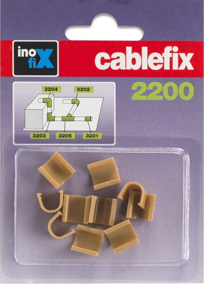 Enlace recto para cablefix 2200 / beige