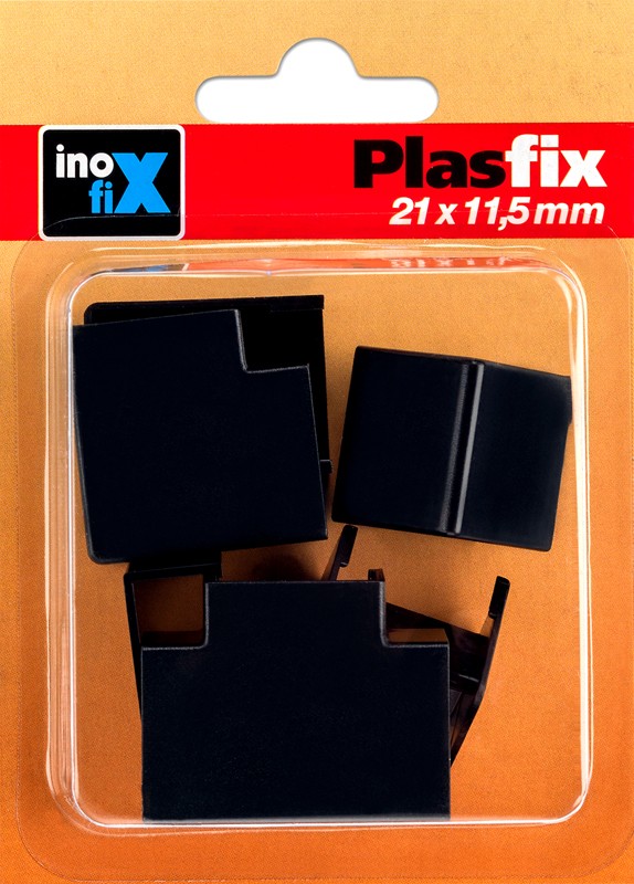 Accesorios surtidos canaleta 21 x 11,5 mm / negro