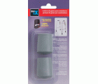 Contera exterior goma Ø 25mm. para andadores / gris