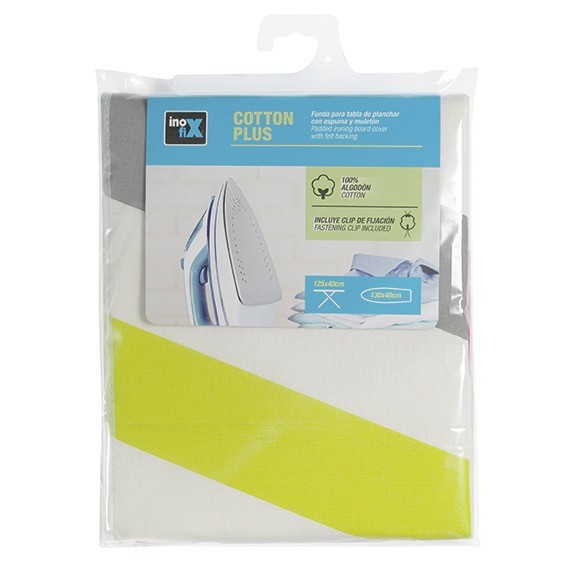 Funda plancha COTTON PLUS 130x48cm / rayas