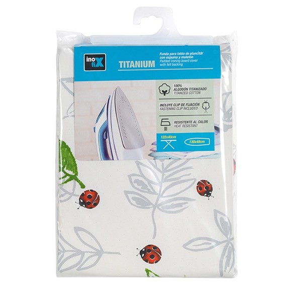 Funda plancha TITANIUM 130x48cm. / hojas