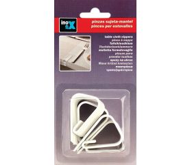 Pinza sujeta-mantel / blanco