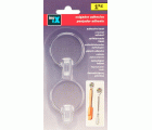 Colgador adhesivo circular / transparente