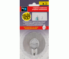 Colg. adherente reutilizable con gancho móvil / acero inox.
