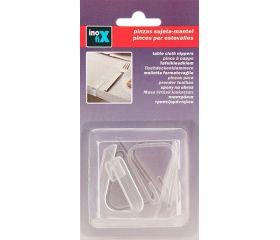 Pinza sujeta-mantel / transparente