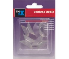 Ventosa doble Ø 31 mm / transparente