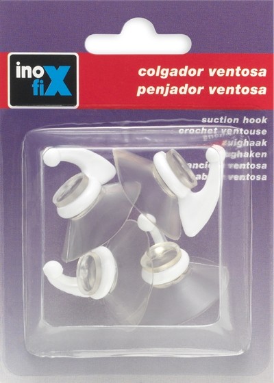 Colgador ventosa Ø 33 mm / blanco